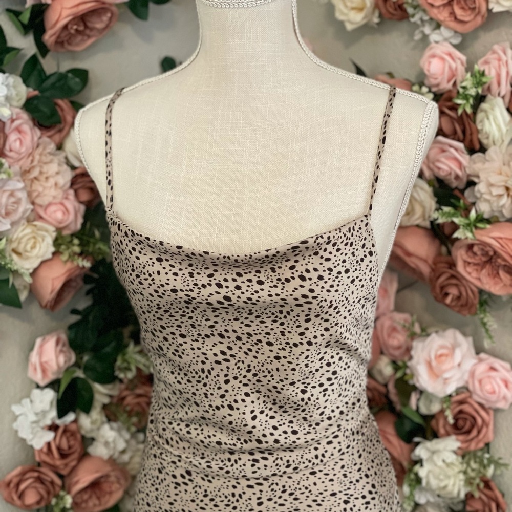 Spotted Silk Dress